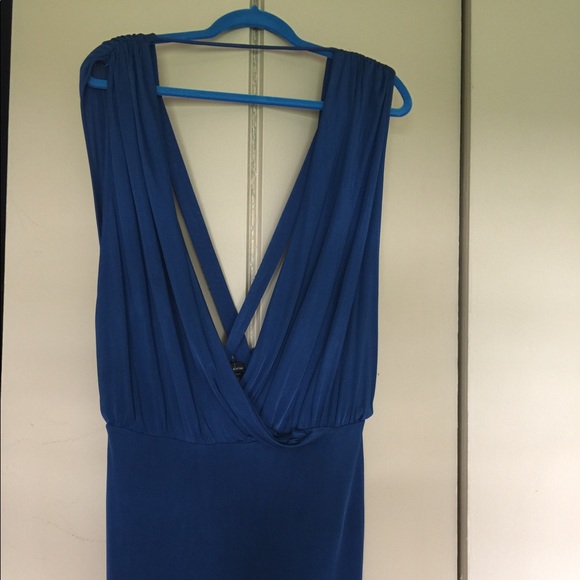 Plunge Neckline Dress Moda International - Picture 2 of 7